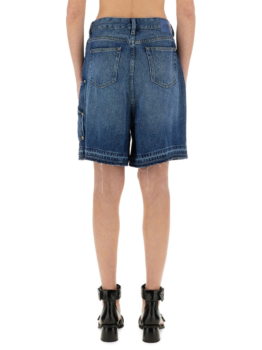 GANNI Organic Cotton Denim Shorts - Size 27