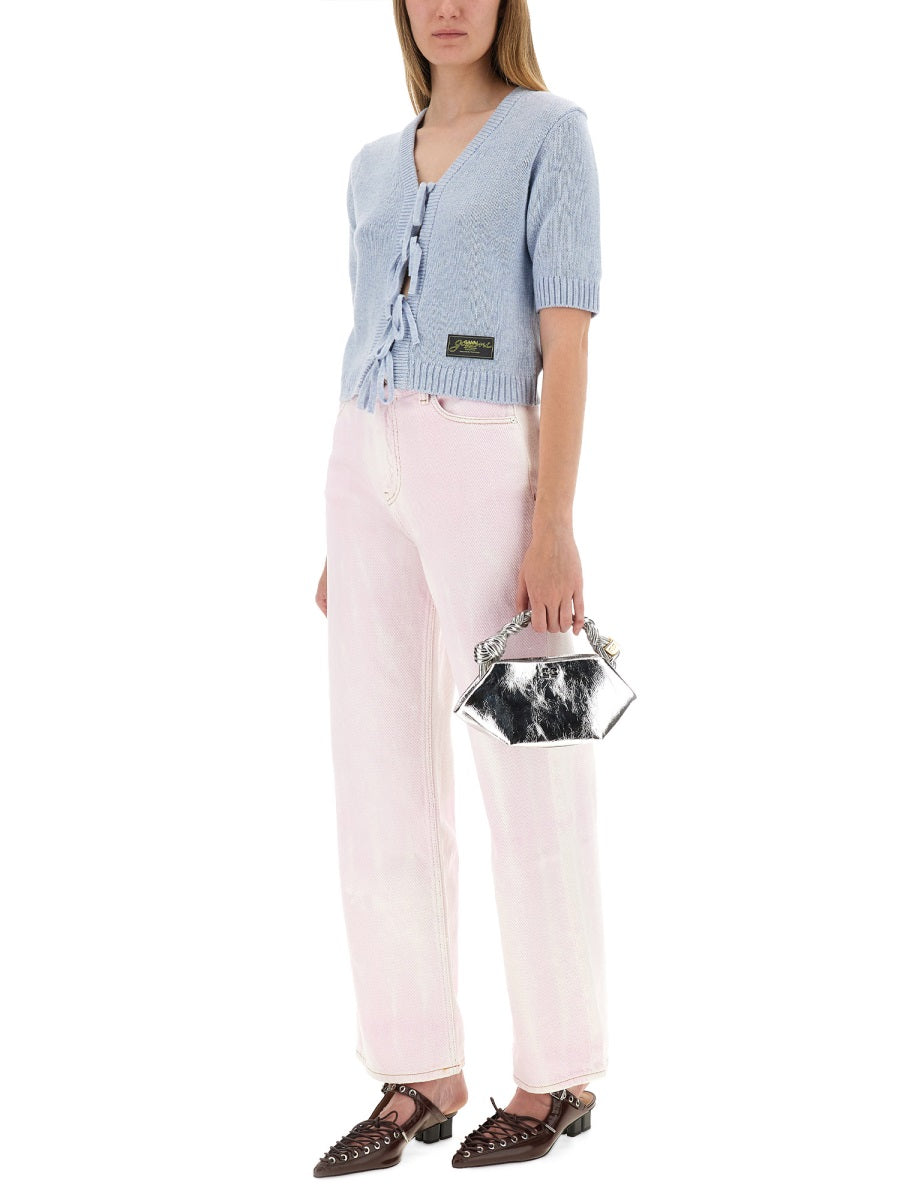 GANNI Organic Cotton High-Waisted Jeans for Women