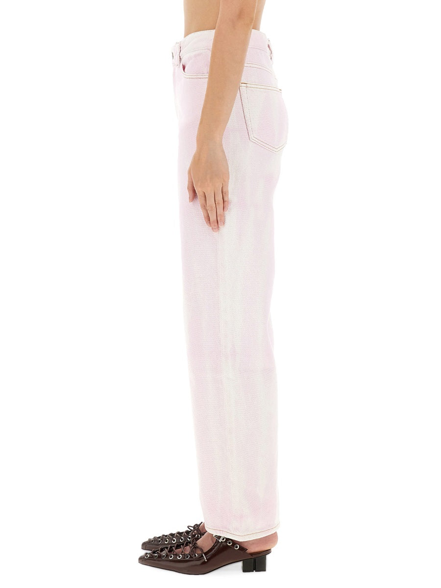 GANNI Organic Cotton High-Waisted Jeans for Women