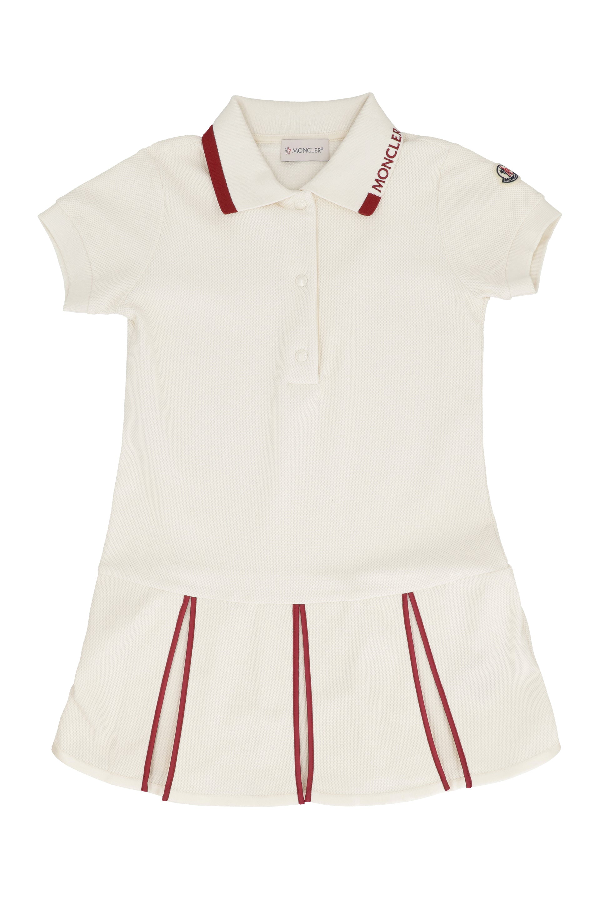 MONCLER KIDS Kids' Cotton Pique Polo Mini Dress