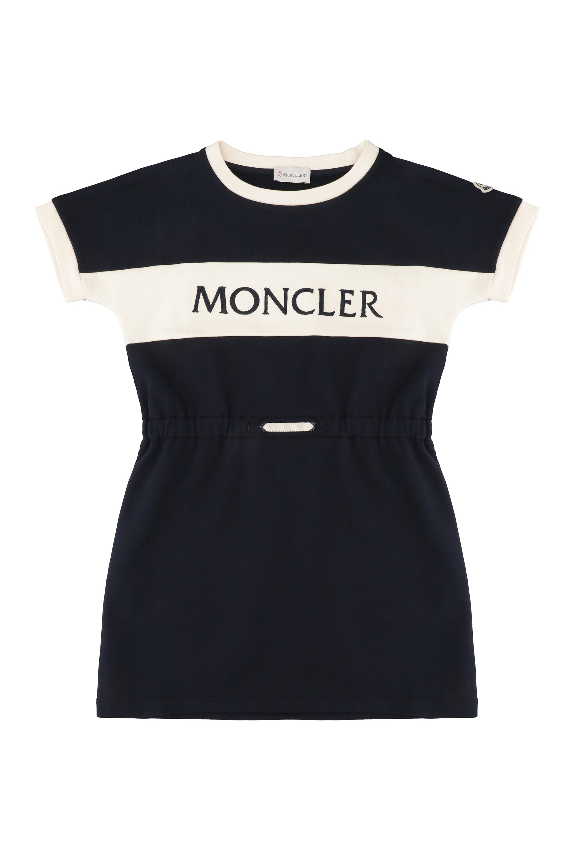 MONCLER KIDS Girls' Cotton Mini Dress with Elastic Waistband