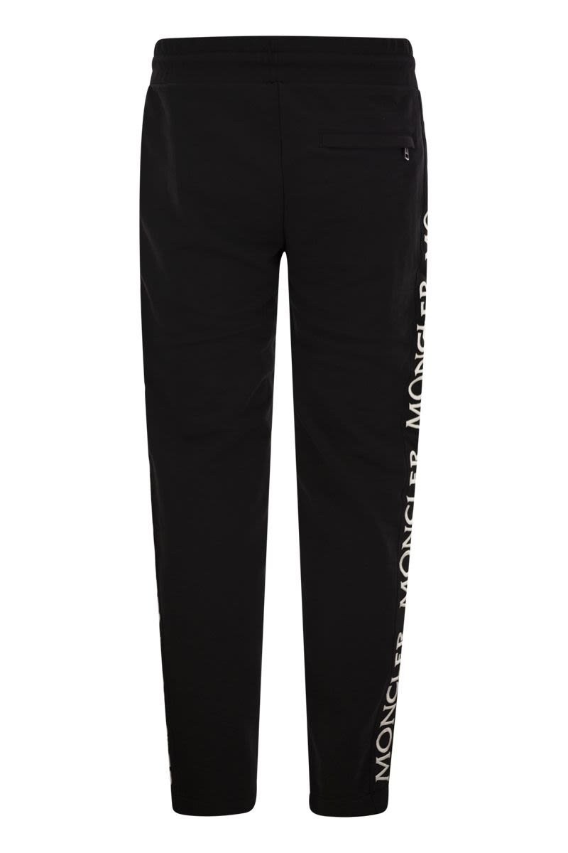 MONCLER Logo-Embellished Soft Cotton Trousers for Men