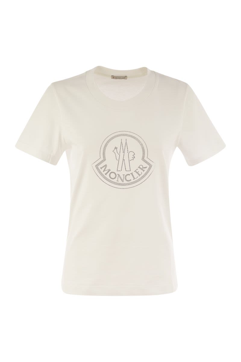 MONCLER Crystal Logo Slim Fit T-Shirt