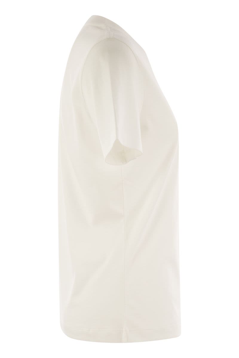 MONCLER Crystal Logo Slim Fit T-Shirt