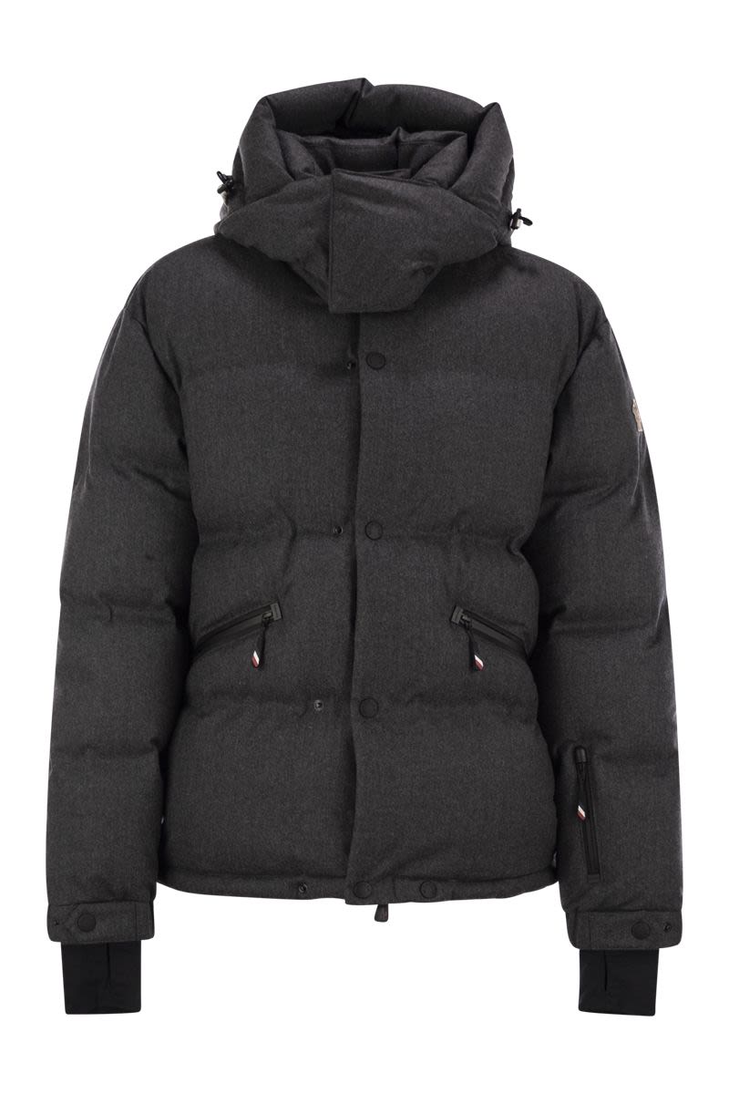 MONCLER GRENOBLE Men's Ski Hooded Down Jacket - Short Style for Ultimate Performance