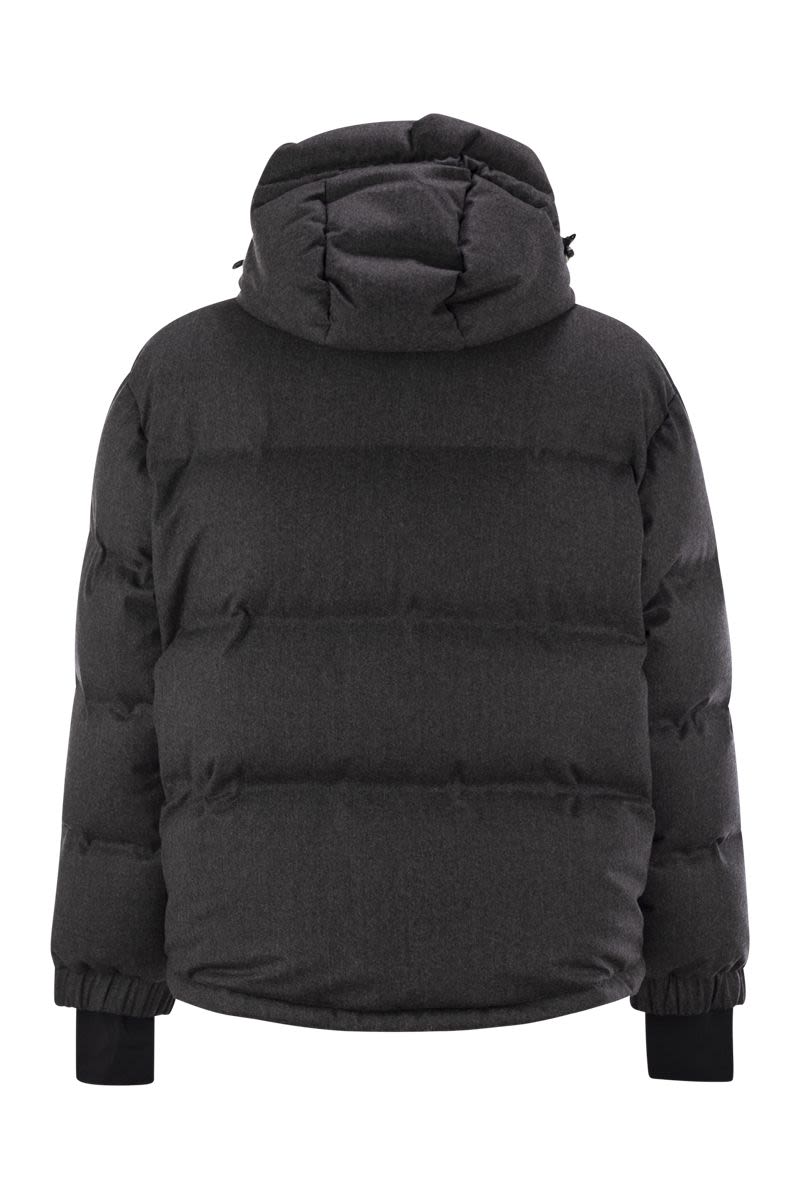 MONCLER GRENOBLE Men's Ski Hooded Down Jacket - Short Style for Ultimate Performance