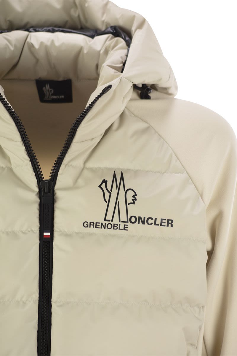 MONCLER GRENOBLE Padded Zip-Up Hoodie for Ski Enthusiasts