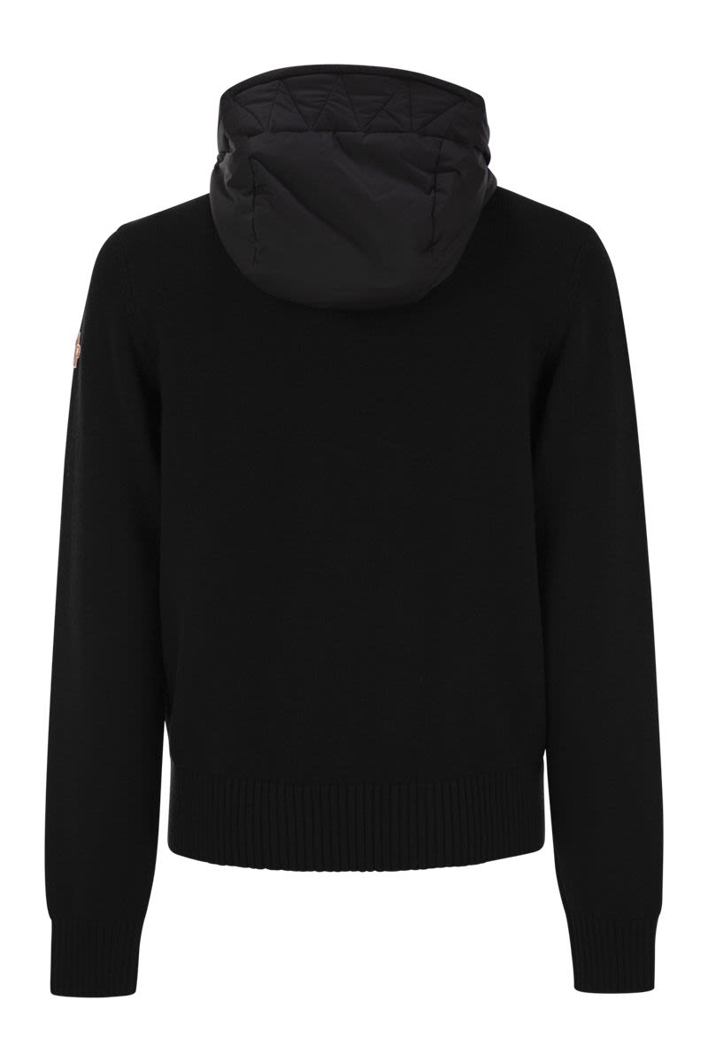 MONCLER GRENOBLE Men's Padded Sweatshirt with Zip - Perfect for Mountain Lounging