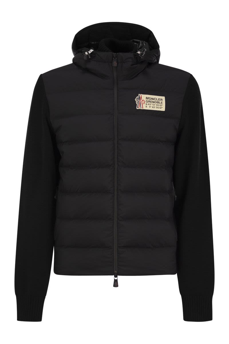 MONCLER GRENOBLE Men's Padded Sweatshirt with Zip - Perfect for Mountain Lounging