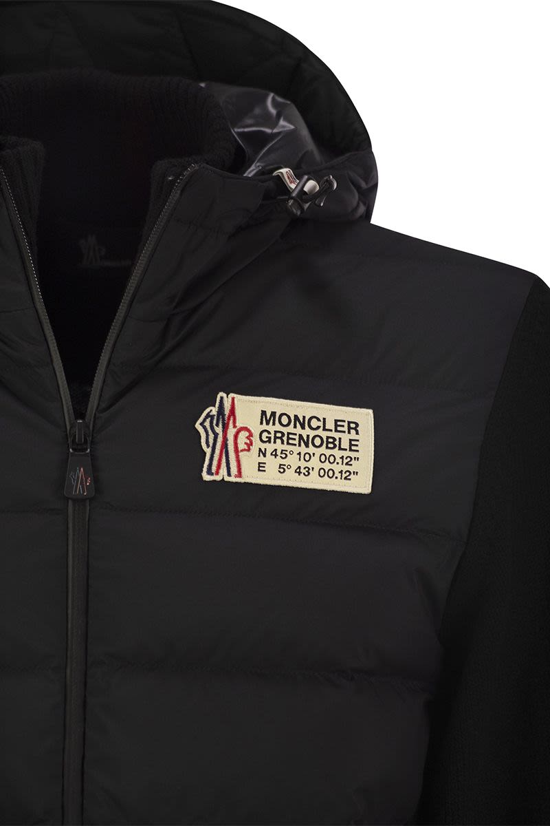 MONCLER GRENOBLE Men's Padded Sweatshirt with Zip - Perfect for Mountain Lounging