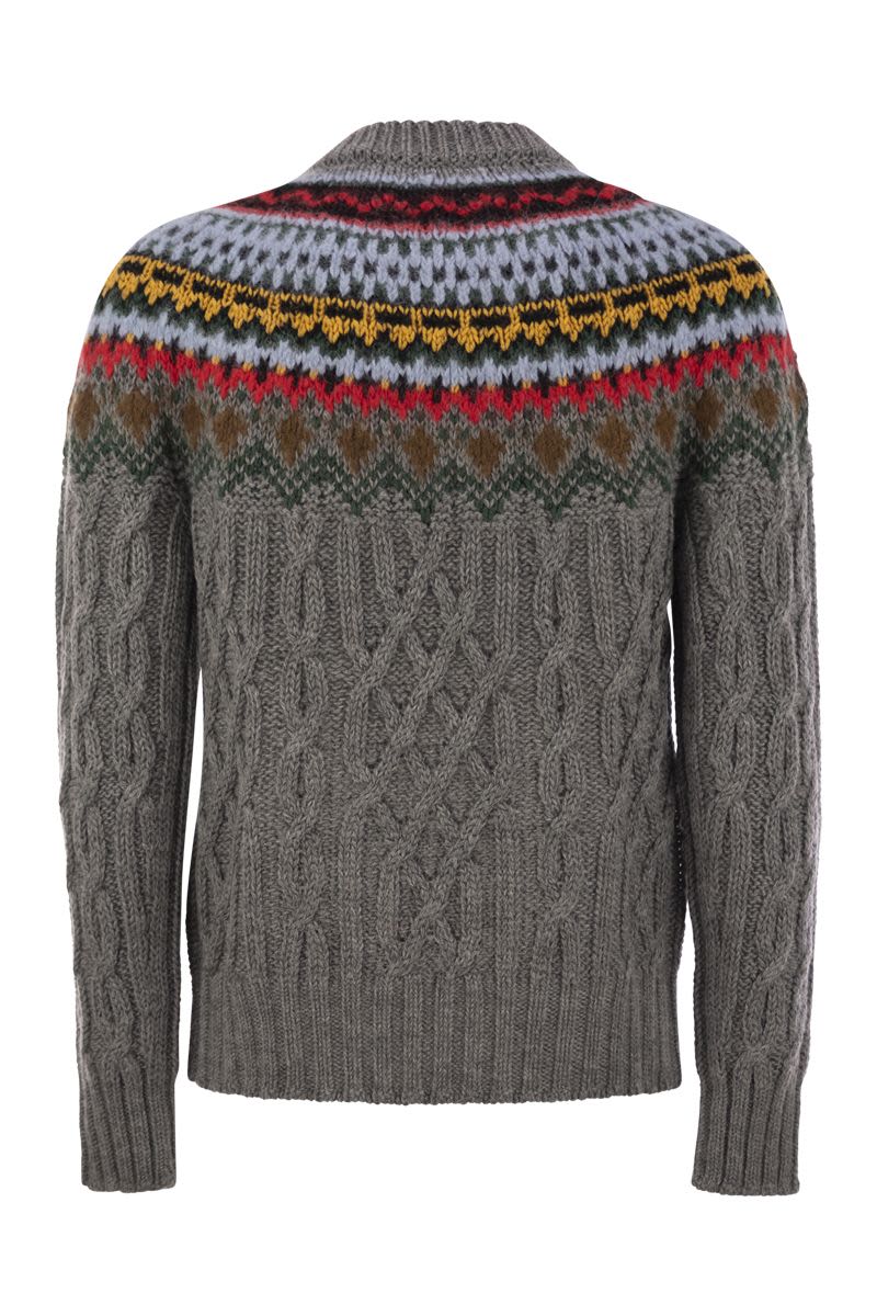 MONCLER GRENOBLE Heavyweight Cable-Knit Jumper for Men