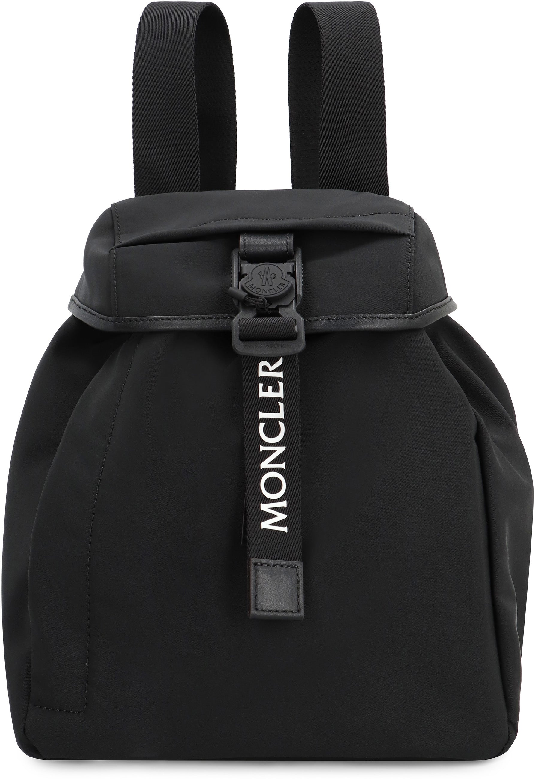 MONCLER Mini Nylon Backpack with Leather Accents