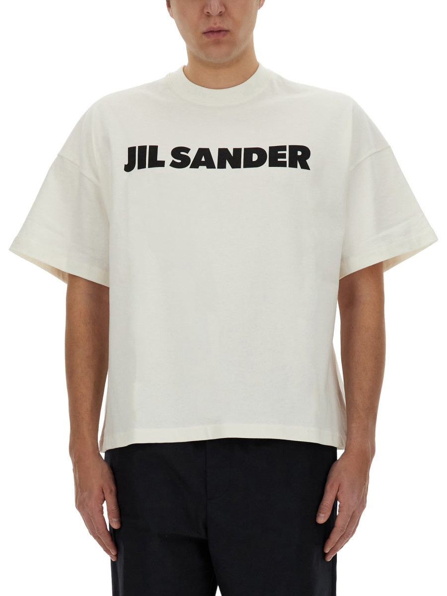 JIL SANDER Porcelain Cotton Classic Men's T-Shirt