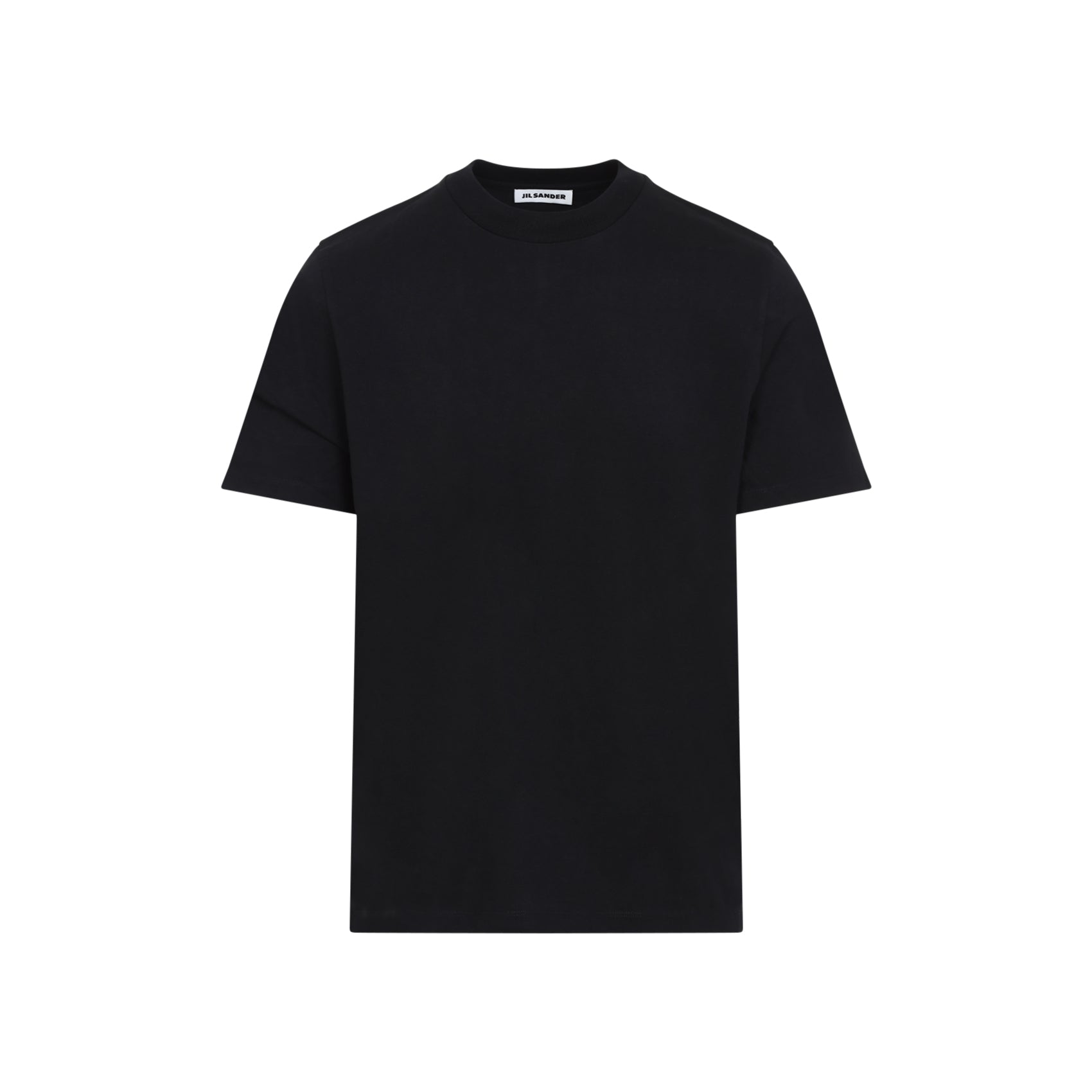 JIL SANDER Classic Cotton T-Shirt for Men - Short Sleeve, Ribbed Crew Neck