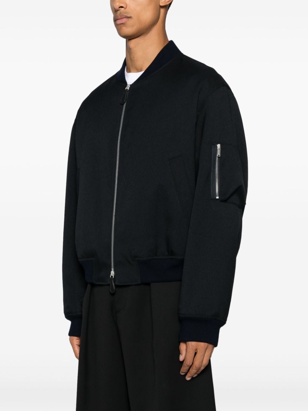 JIL SANDER Padded Bomber Jacket