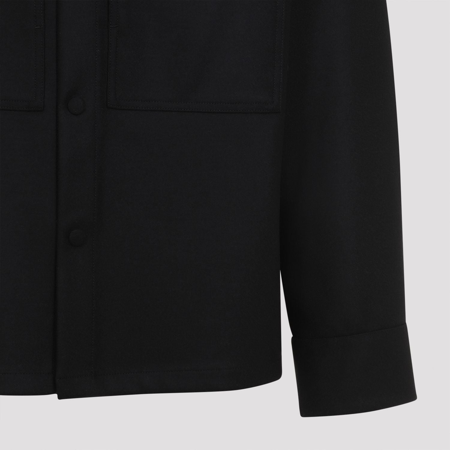 JIL SANDER Men's Wool Shirt - Fall/Winter 24 Edition