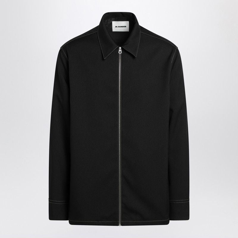 JIL SANDER Zipped Shirt Jacket for Men