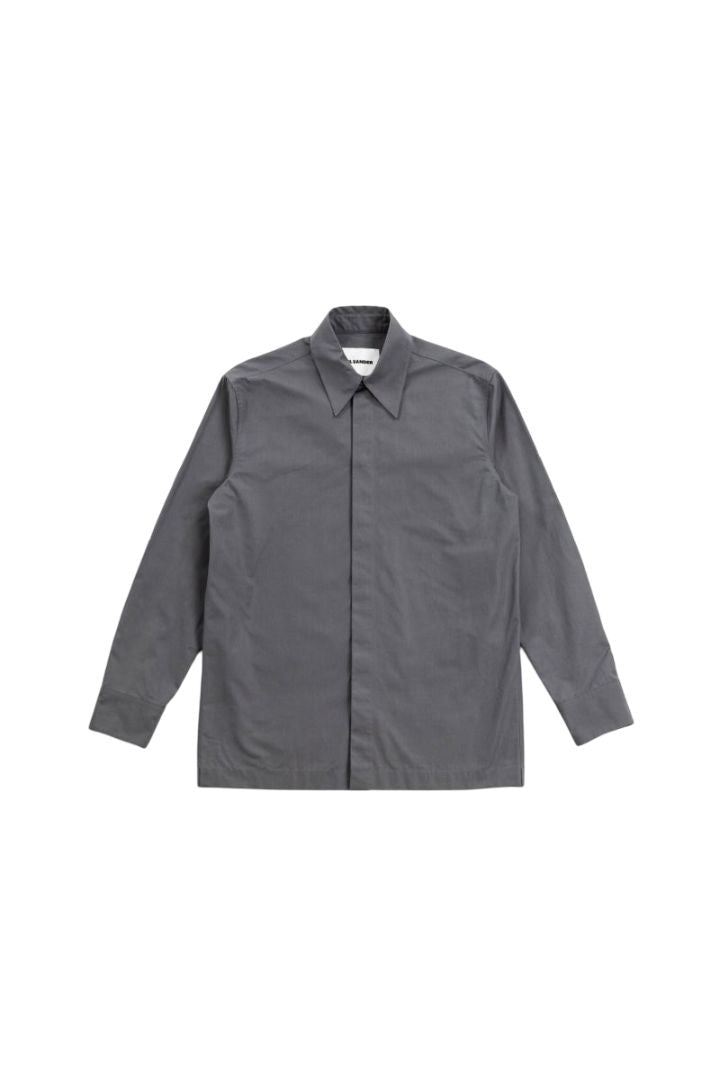 JIL SANDER Essential Cotton Shirt in Men's Size