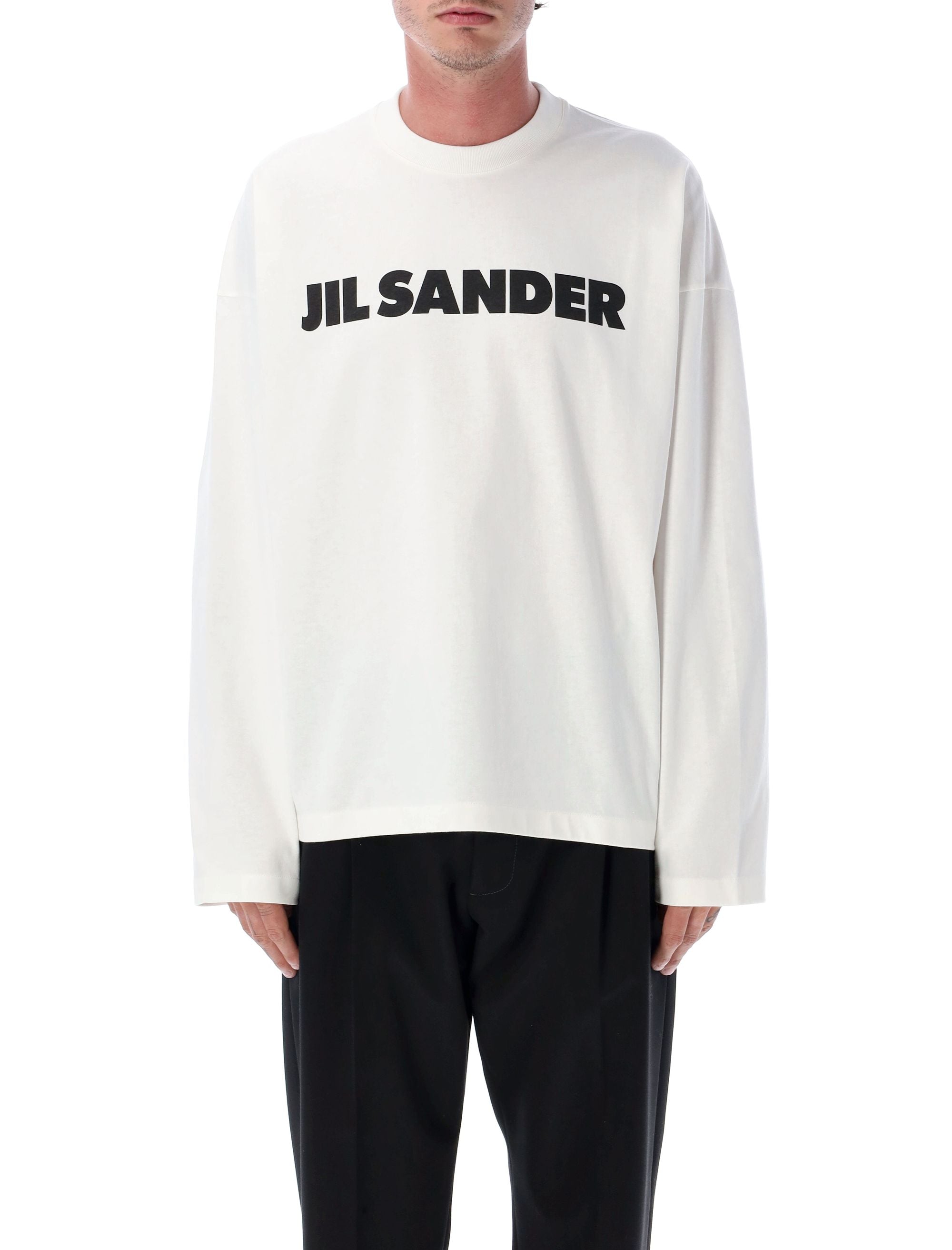 JIL SANDER Long Sleeve Cotton T-Shirt for Men