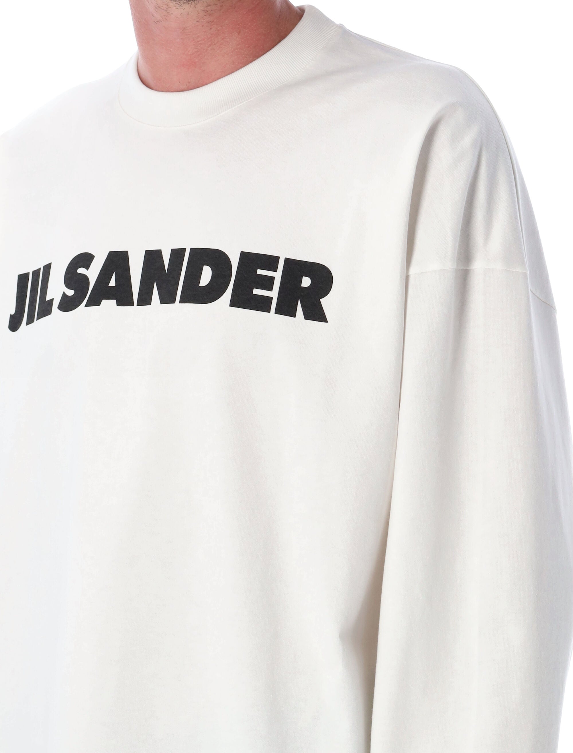 JIL SANDER Long Sleeve Cotton T-Shirt for Men