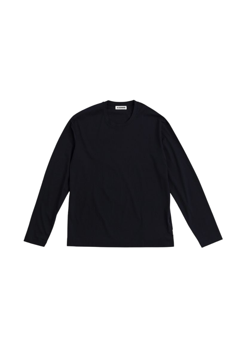 JIL SANDER Classic Long Sleeve Cotton T-Shirt