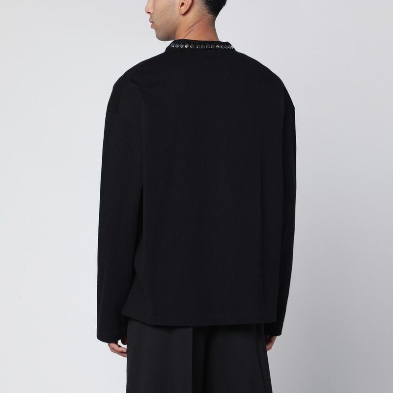 JIL SANDER Long Sleeve Studded T-Shirt for Men