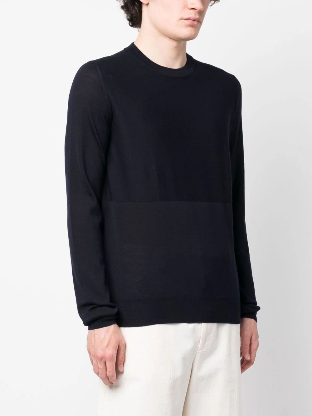JIL SANDER Classic Virgin Wool Pullover Sweater for Men