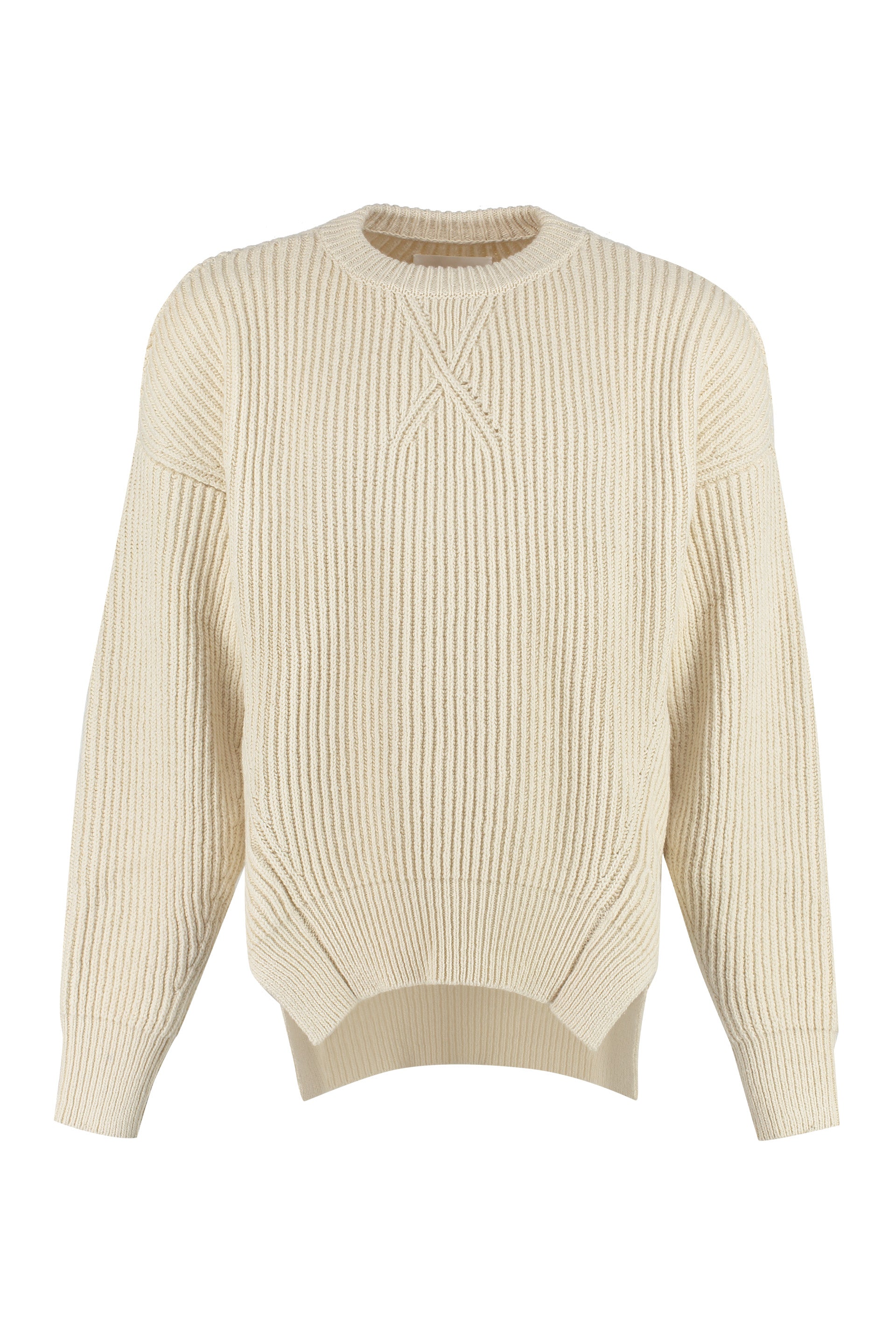 JIL SANDER Men's Cotton and Wool Blend Sweater