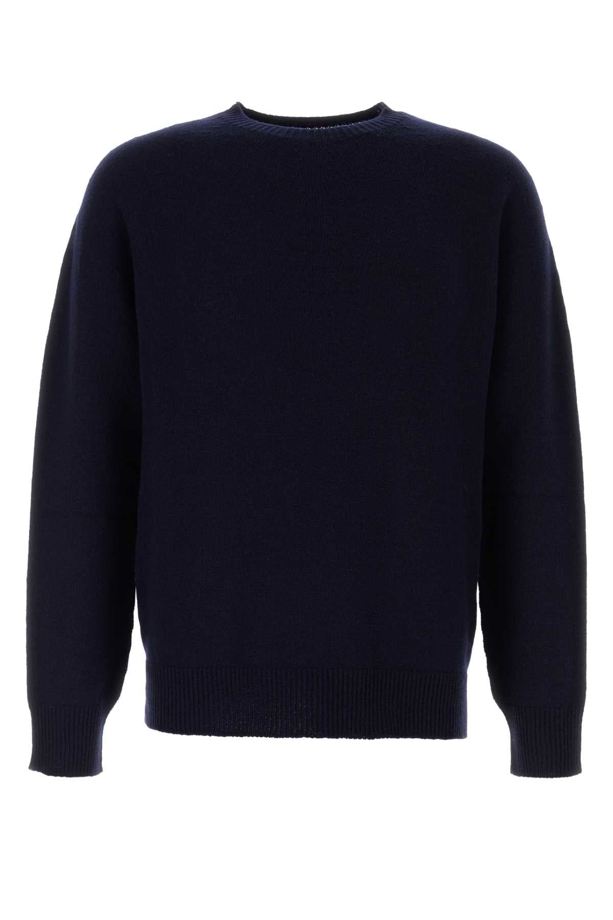 JIL SANDER Seamless Men's Wool Blend Sweater