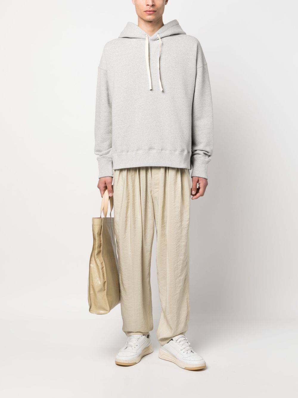 JIL SANDER Relaxed Cotton Cashmere Hoodie for Men