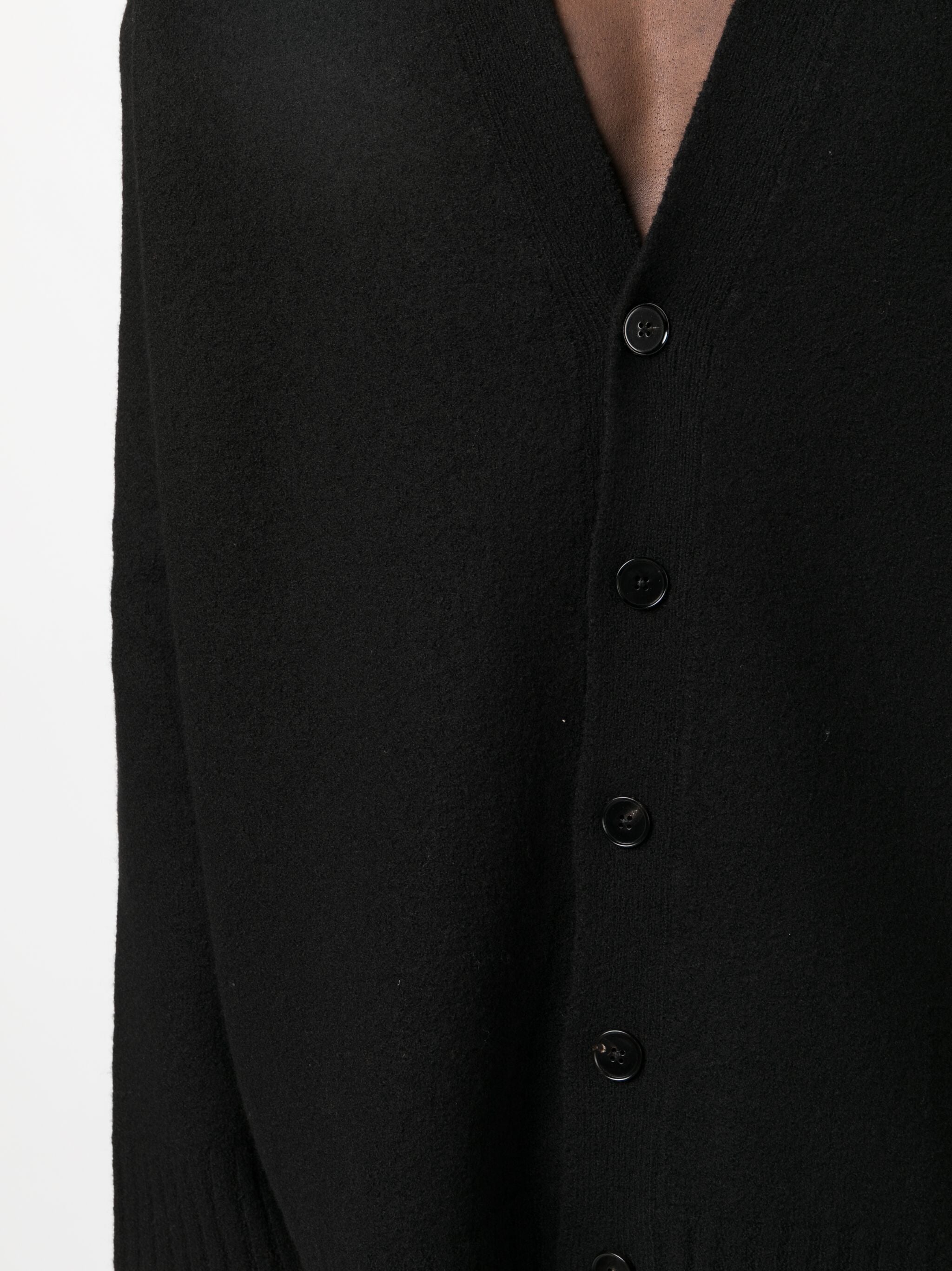 JIL SANDER Oversized Boxy Wool Cotton Cardigan