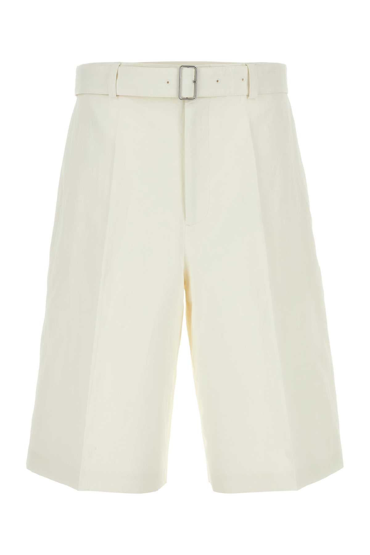 JIL SANDER Linen Bermuda Shorts for Men