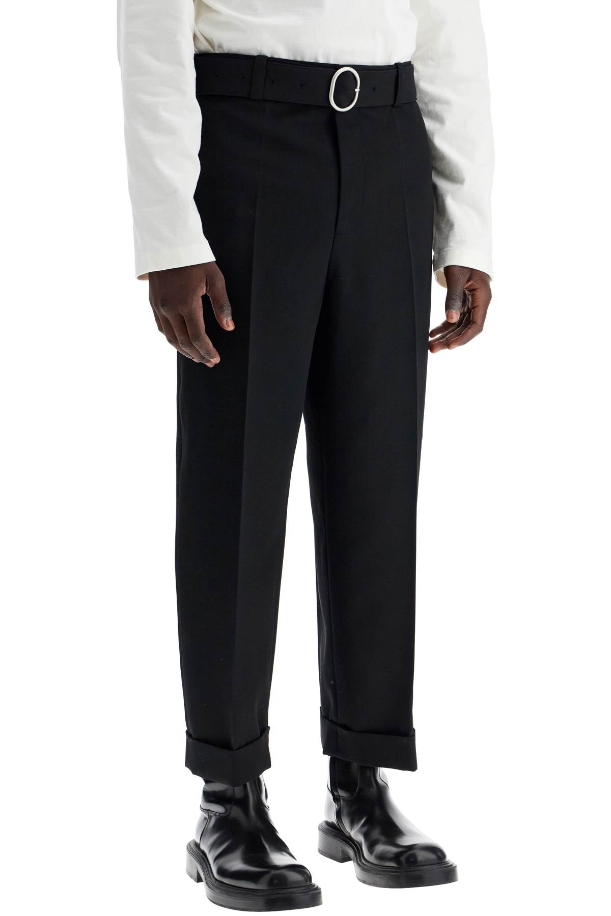 JIL SANDER Men's Wool Trousers - Season SS25