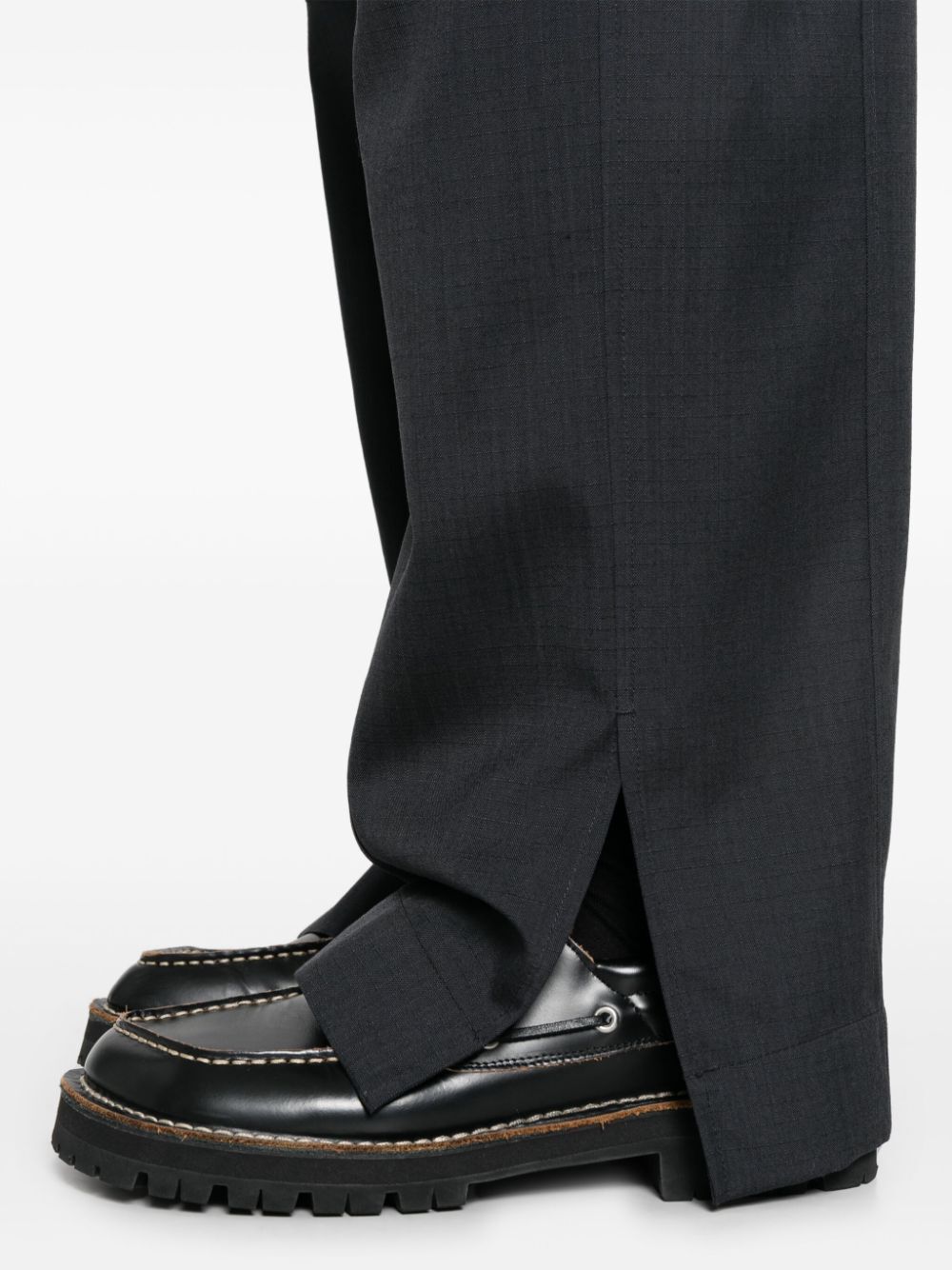 JIL SANDER Relaxed Fit Wool Trousers