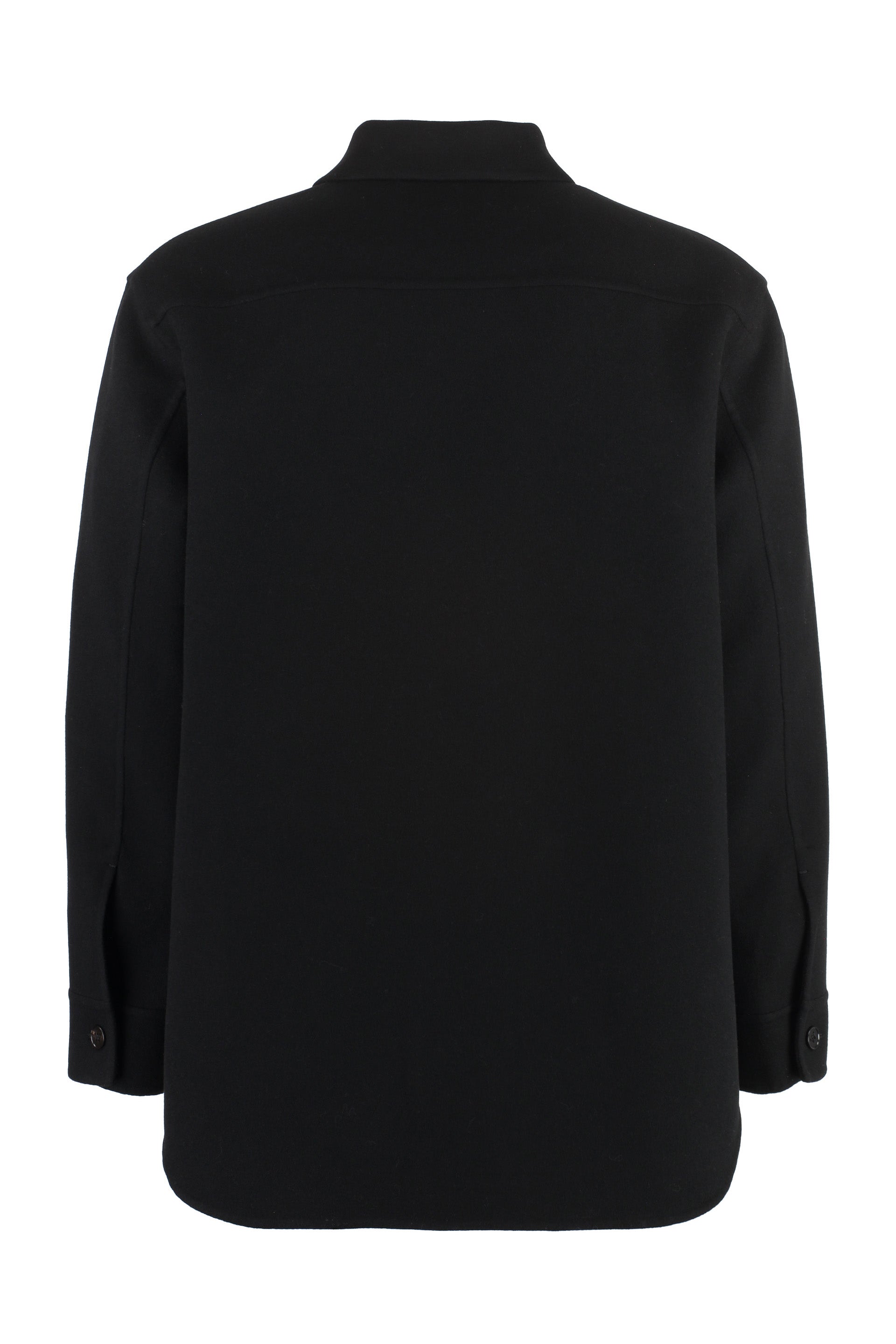 JIL SANDER Cashmere Overshirt with Front Pockets