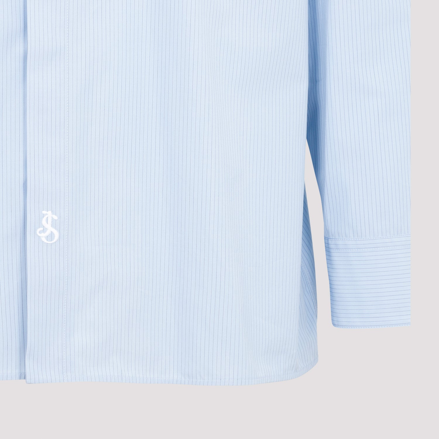 JIL SANDER Classic Striped Cotton Shirt