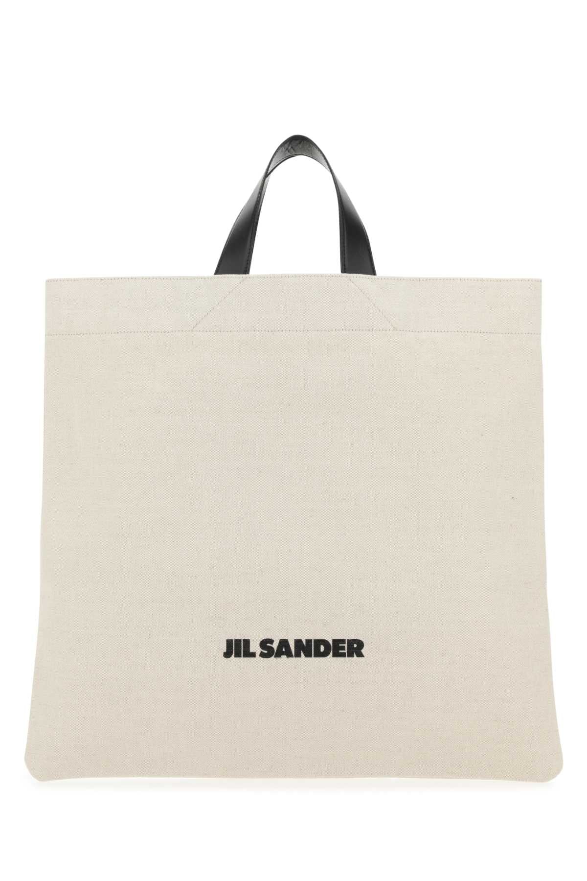 JIL SANDER Canvas Shopping Handbag