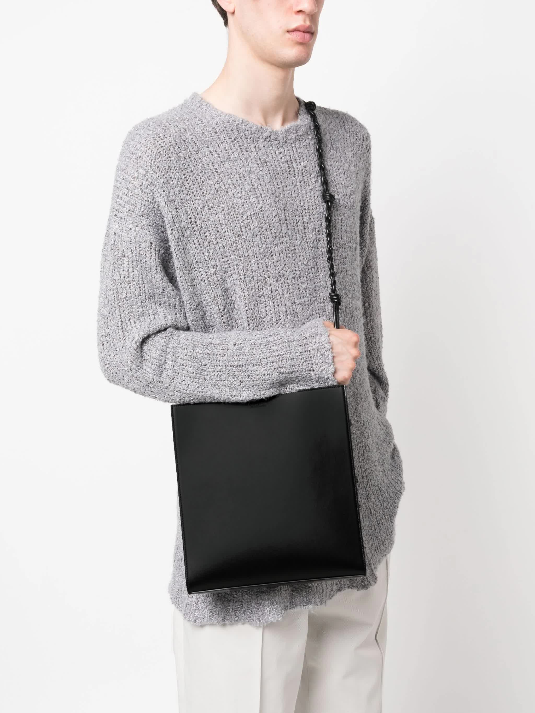 JIL SANDER Men's Leather Handbag - FW25 Collection