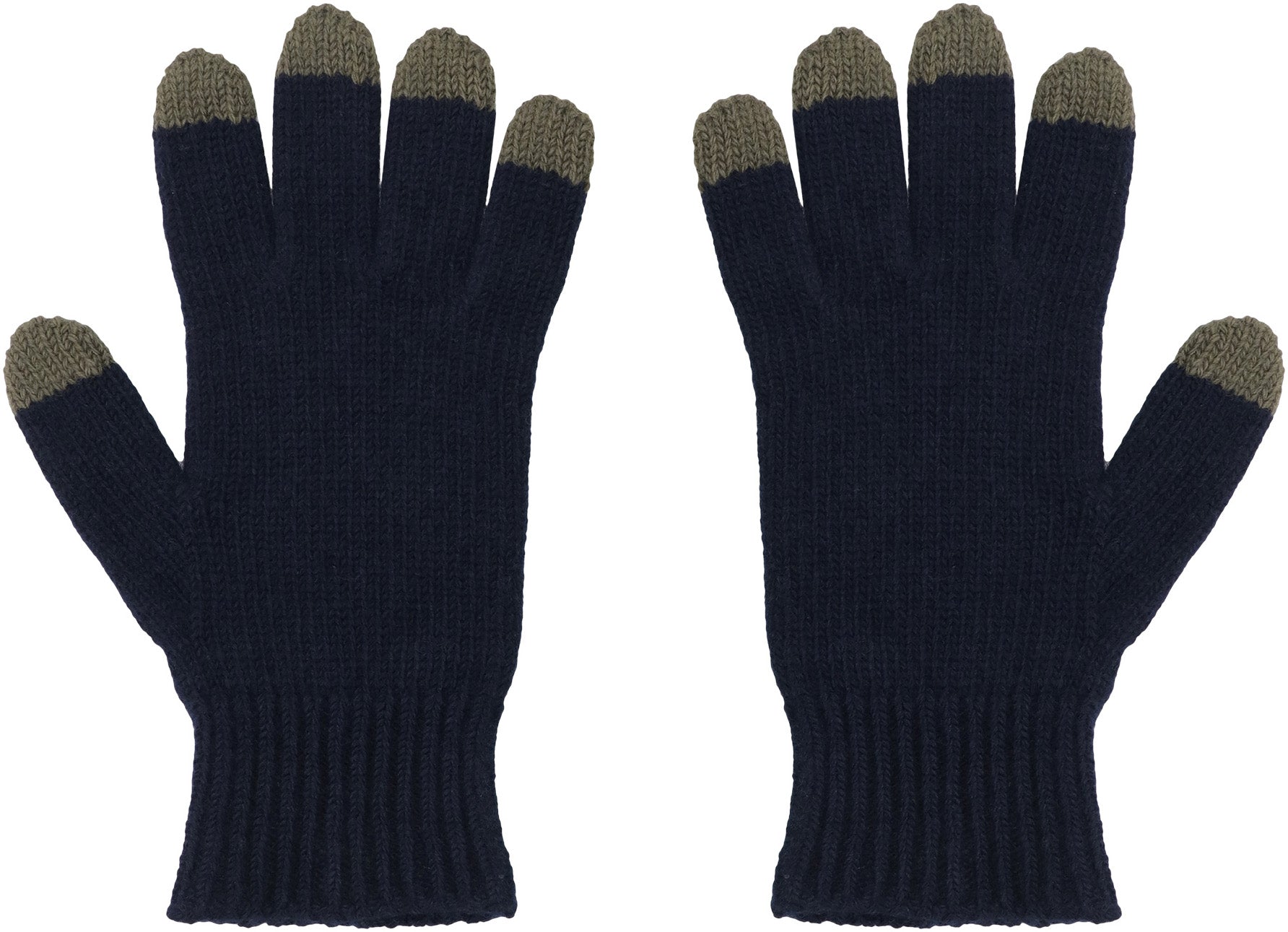 MONCLER KIDS Kids' Wool Gloves with Contrast Inserts - FW24
