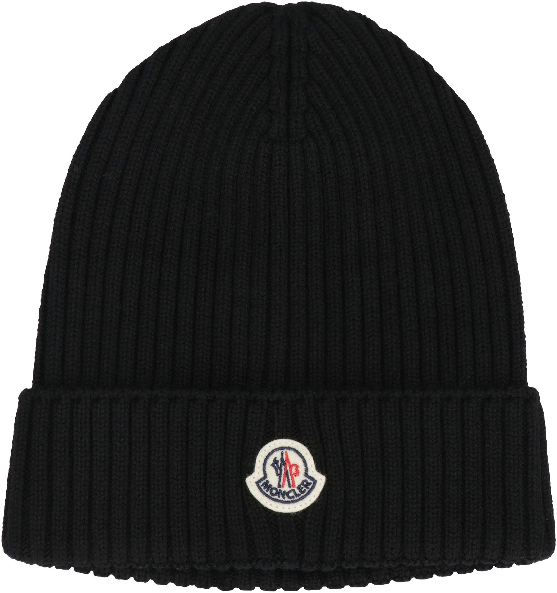 MONCLER KIDS Cozy Turn Up Brim Wool Beanie for Girls