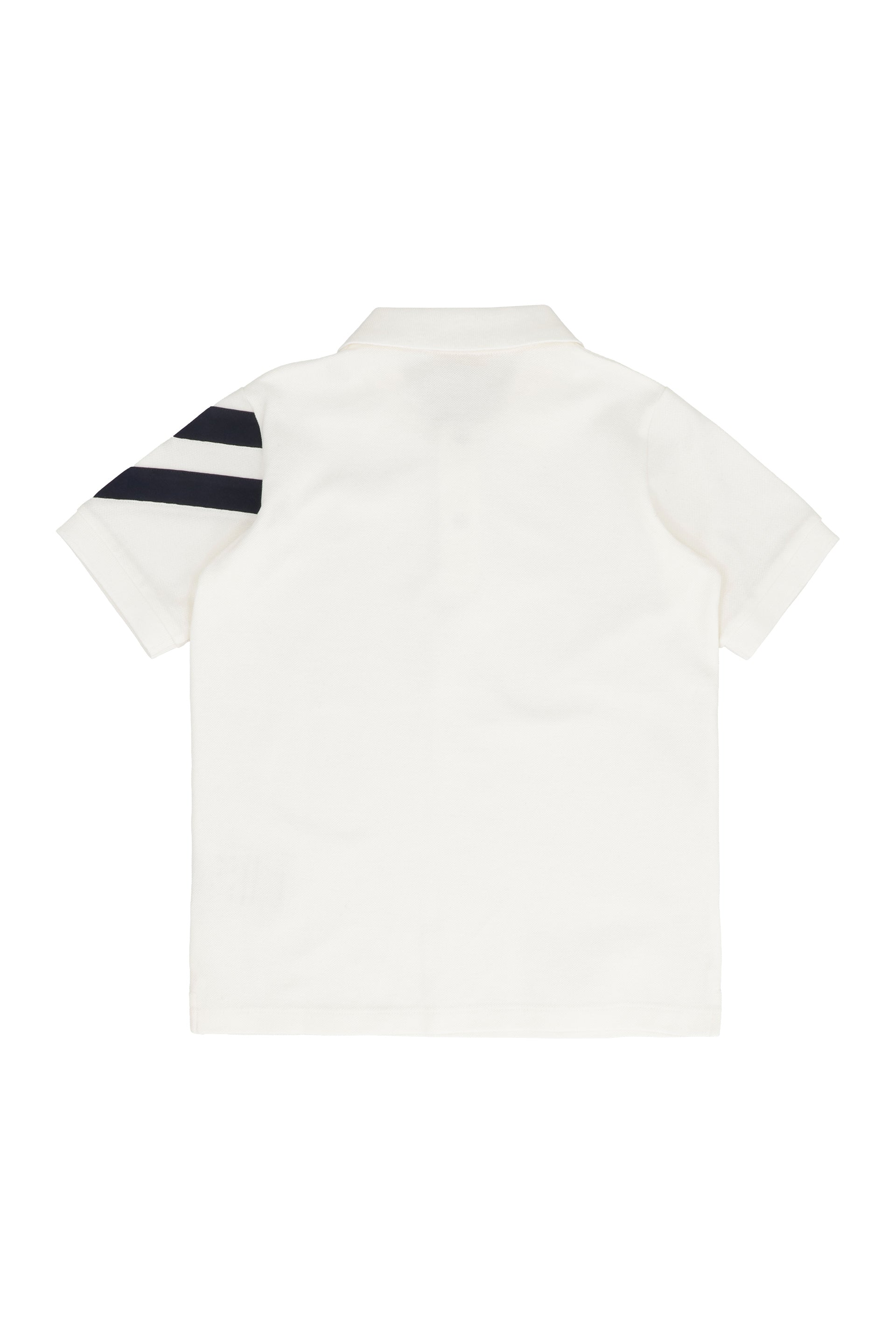 MONCLER KIDS Classic Cotton Piqué Polo Shirt for Boys