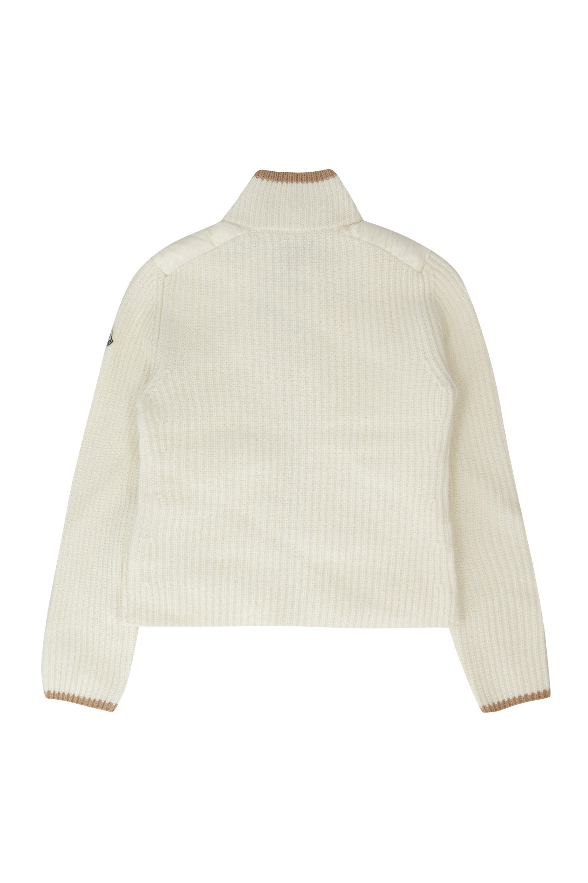 MONCLER KIDS Cute Girls' Cardigan with Padded Front Panel