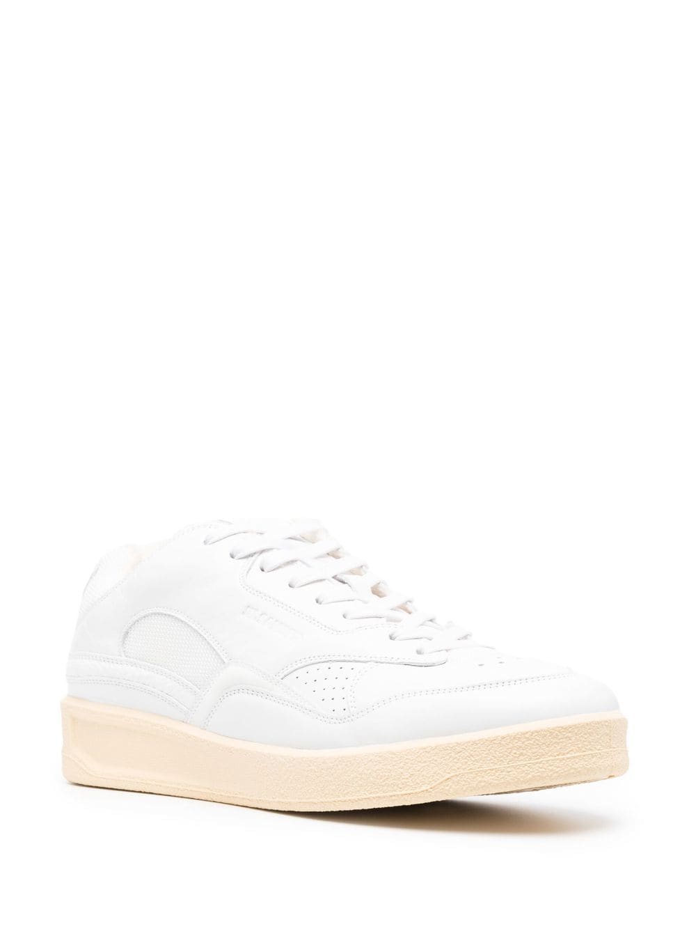 JIL SANDER Premium Leather Low-Top Sneakers
