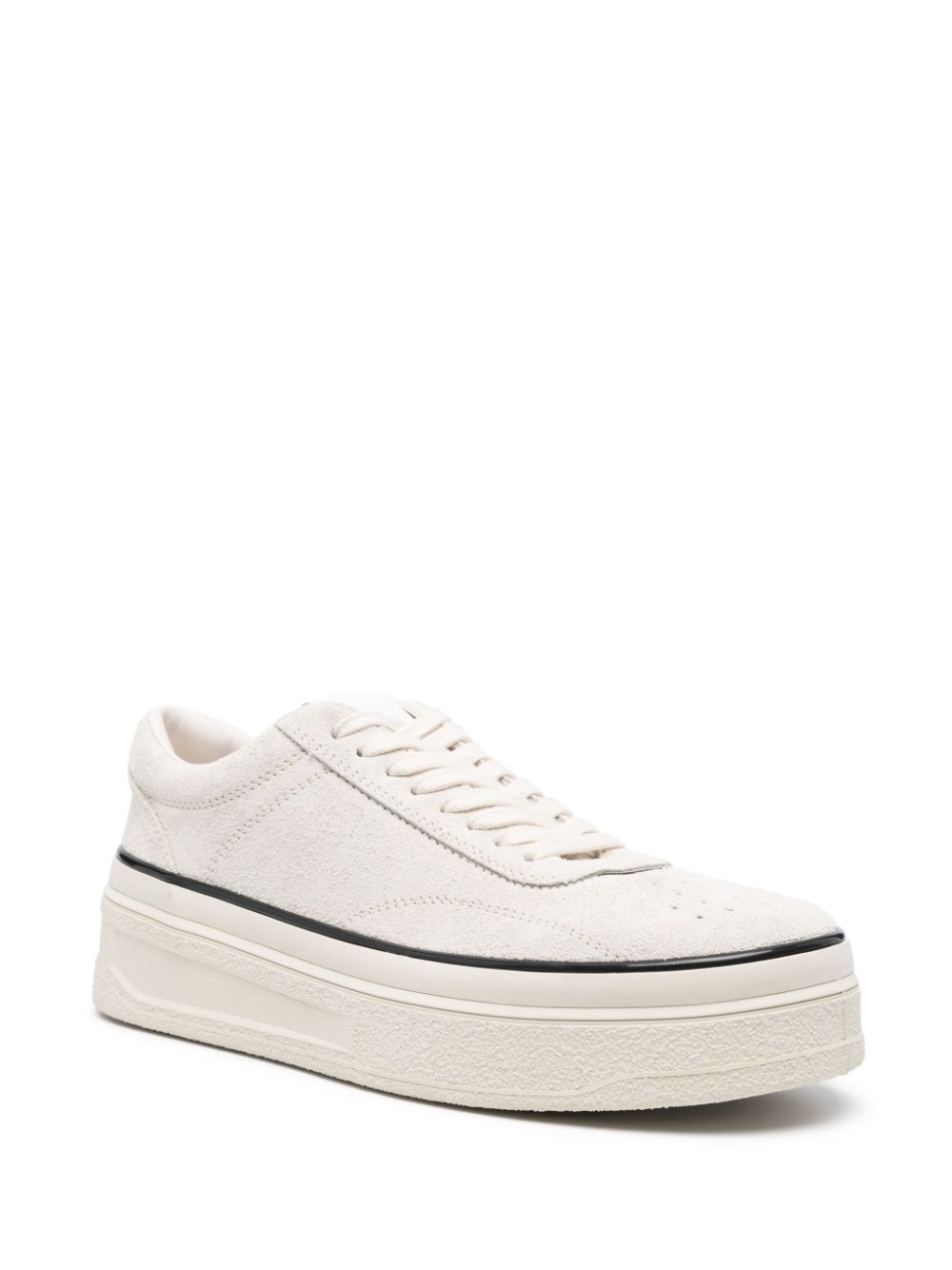 JIL SANDER Premium Leather Lace-Up Sneakers for Men