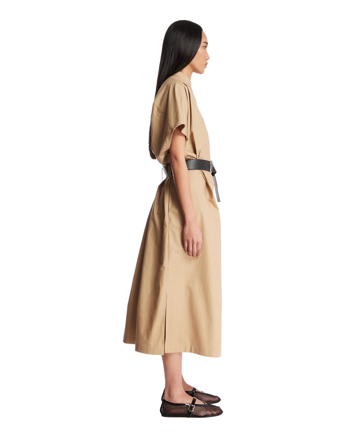 JIL SANDER Mini Dress with Brown Belt