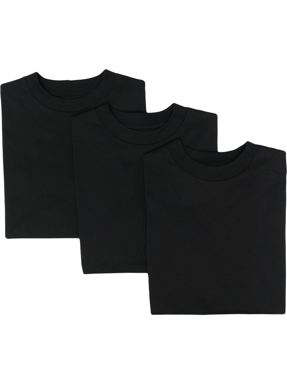 JIL SANDER Cotton Logo T-Shirt Pack of Three - Crew Neck, Short Sleeves