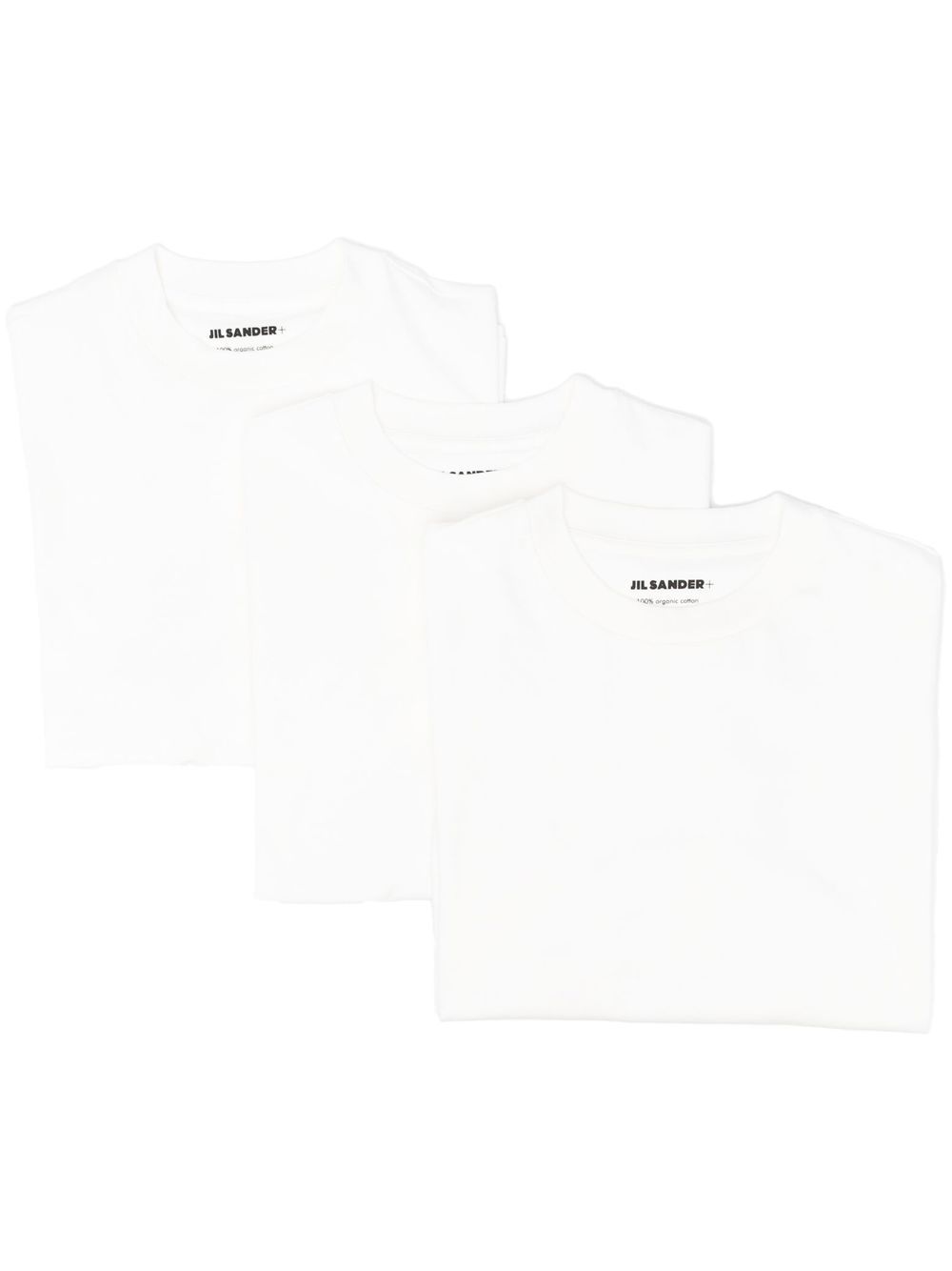 JIL SANDER Logo Cotton T-Shirt Pack of 3 - Women