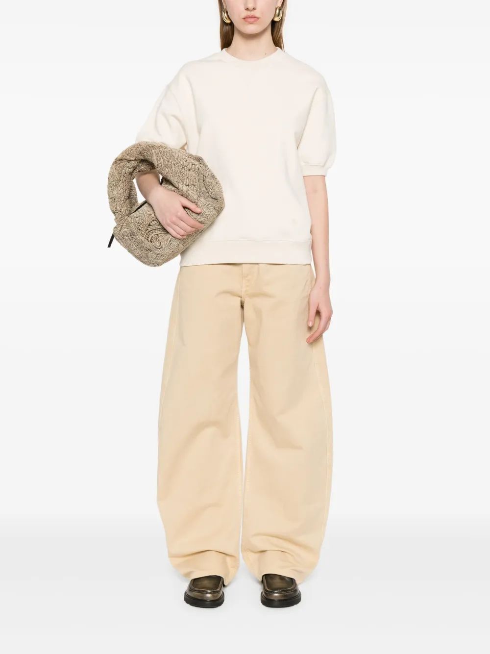 JIL SANDER Plush Mini T-Shirt for Women