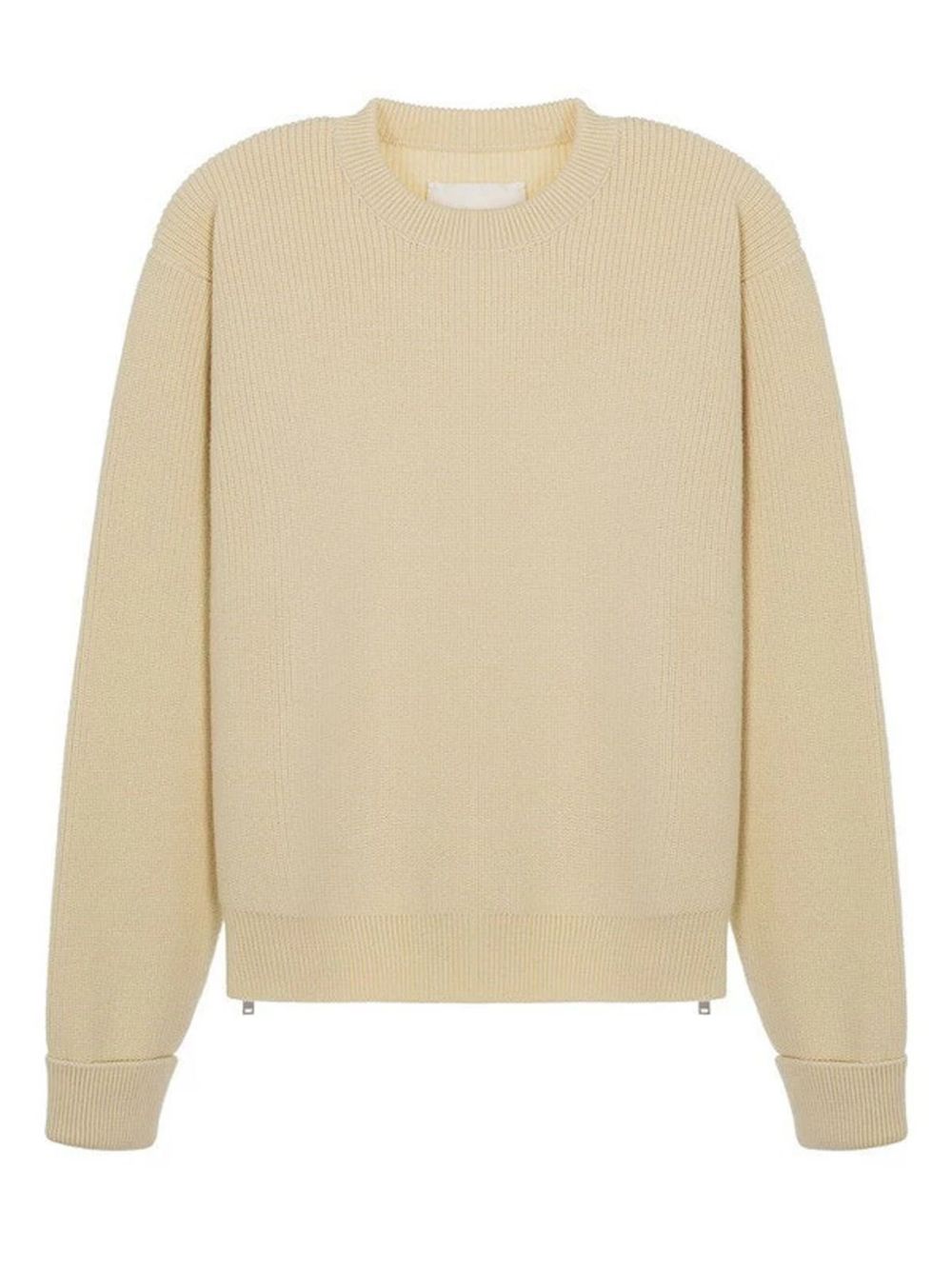 JIL SANDER Ribbed Knit Crew Neck Sweater for Women