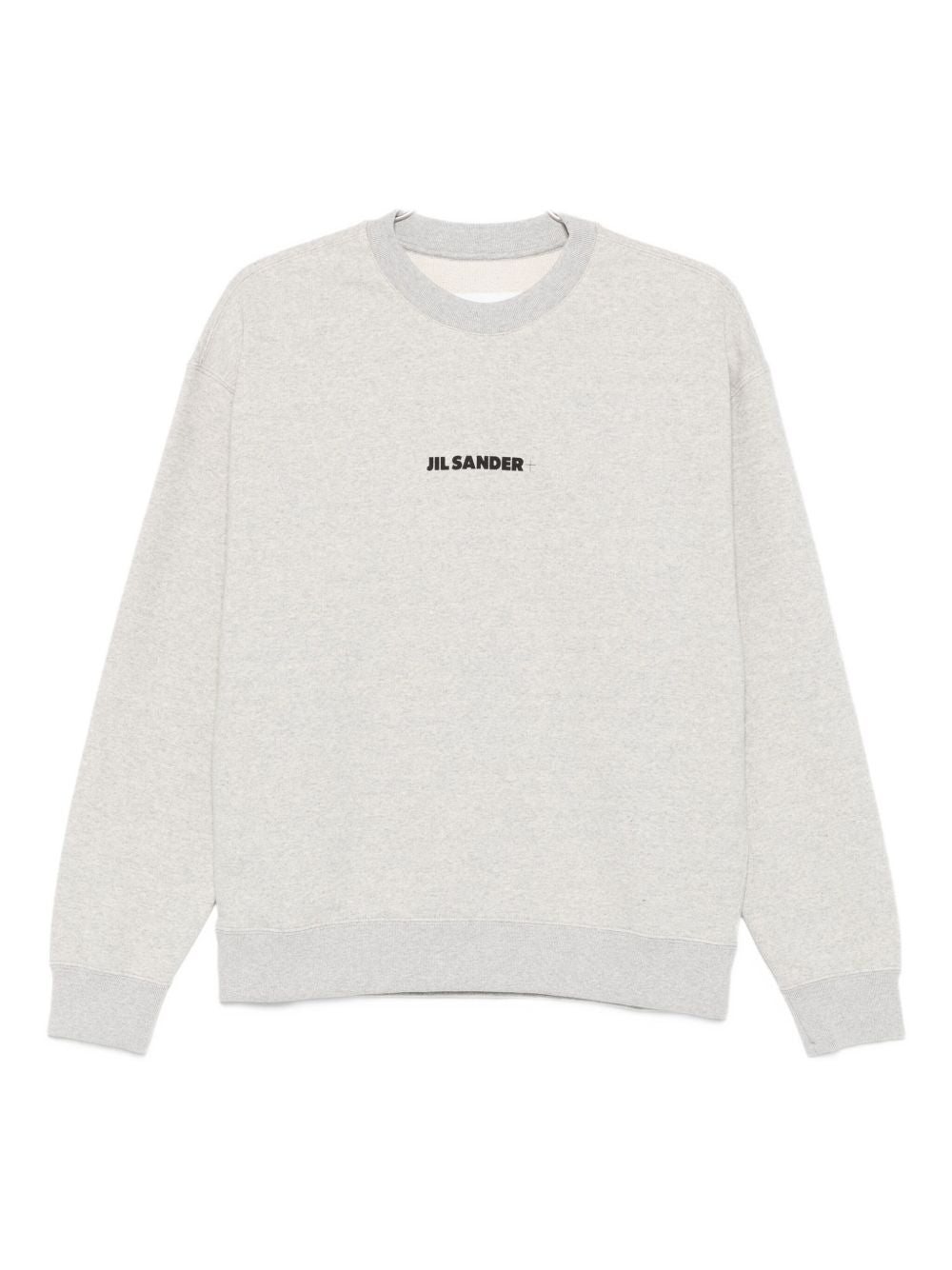 JIL SANDER Embroidered Logo Crew Neck Sweater